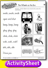 The Wheels On The Bus Song And Lyrics From Kididdles