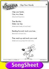 Clap Your Hands Song And Lyrics From Kididdles
