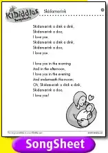 Skidamarink Song And Lyrics From Kididdles