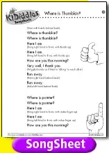 Where Is Thumbkin Song And Lyrics From Kididdles